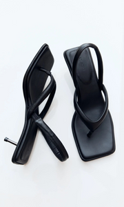 ST. AGNI Sling Back Thong Heel