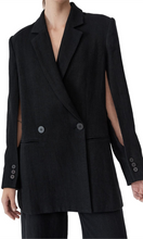 Load image into Gallery viewer, ST. AGNI Linen Split Sleeve Blazer
