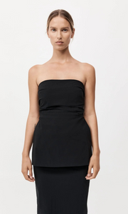 ST. AGNI Strapless Tie Back Top