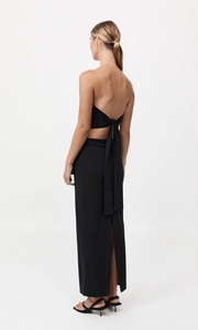 ST. AGNI Strapless Tie Back Top