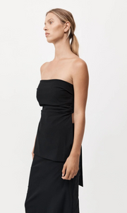 ST. AGNI Strapless Tie Back Top