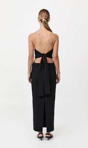 ST. AGNI Strapless Tie Back Top