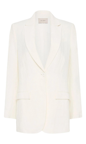 ST. AGNI Tailored Linen Blazer