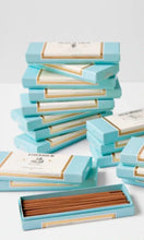 Load image into Gallery viewer, Astier de Villatte Kingston Incense in blue and gold box, available at Amara Home.
