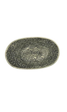 Load image into Gallery viewer, Wonki Ware unique ceramic Sweet Tray with black lace pattern and glaze, handmade in South Africa, available at Amara Home.
