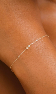 BY CHARLOTTE | June Pearl and Diamond Bracelet