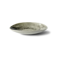 Load image into Gallery viewer, Wonki Ware unique ceramic Pebble Olive Dish with black wash glaze, handmade in South Africa, available at Amara Home.
