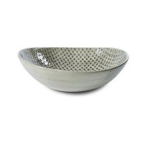 WONKI WARE | Pebble Salad Bowl | Black Wash