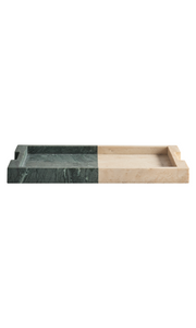 GREG NATALE Carter Tray Foresta & Travertine Small