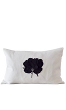 Load image into Gallery viewer, CUSHION | Black Silk Flower
