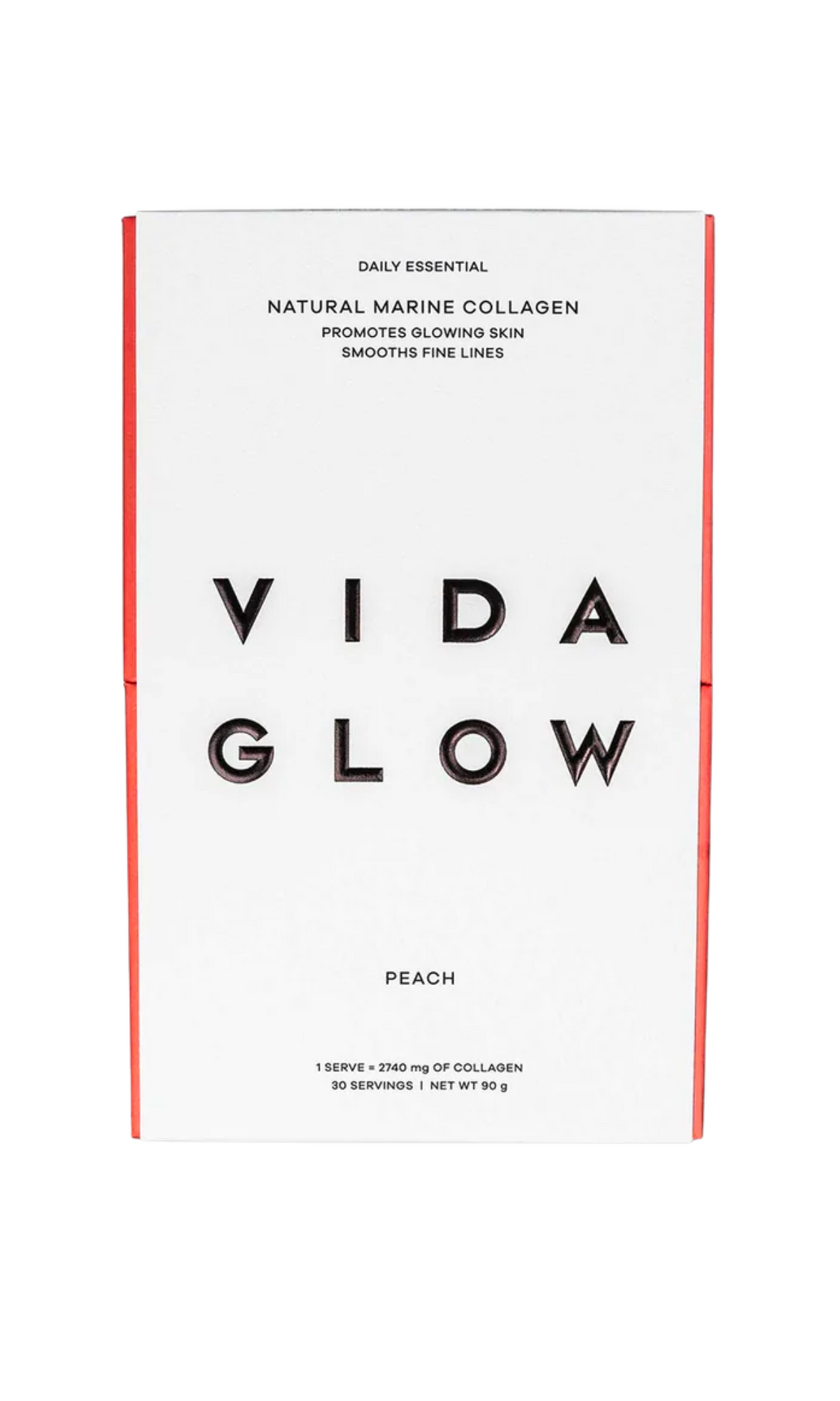 VIDA GLOW | Natural Marine Collagen Peach