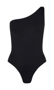 Ziah Asymmetric One Piece Black