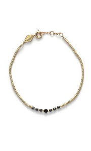 ANNI LU | Bead & Gem Bracelet | Black