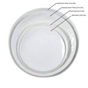 WONKI WARE | Entree Plate | White Beach Sand