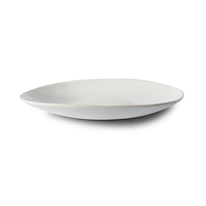 Wonki Ware unique ceramic Etosha Bowl with white textured glaze, handmade in South Africa, available at Amara Home.